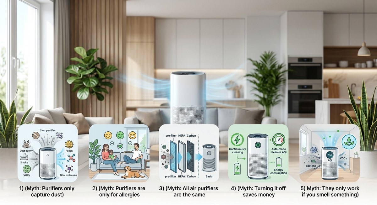 5 Air Purifier Myths That Could Be Harming Your Indoor Air Quality